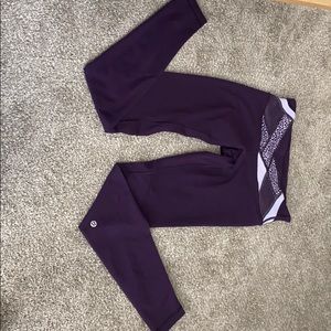 Purple lululemon leggings size 6